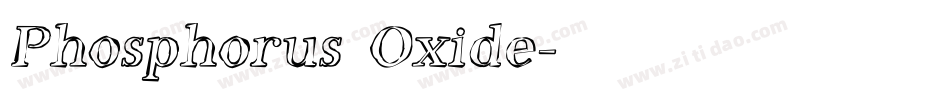 Phosphorus Oxide字体转换